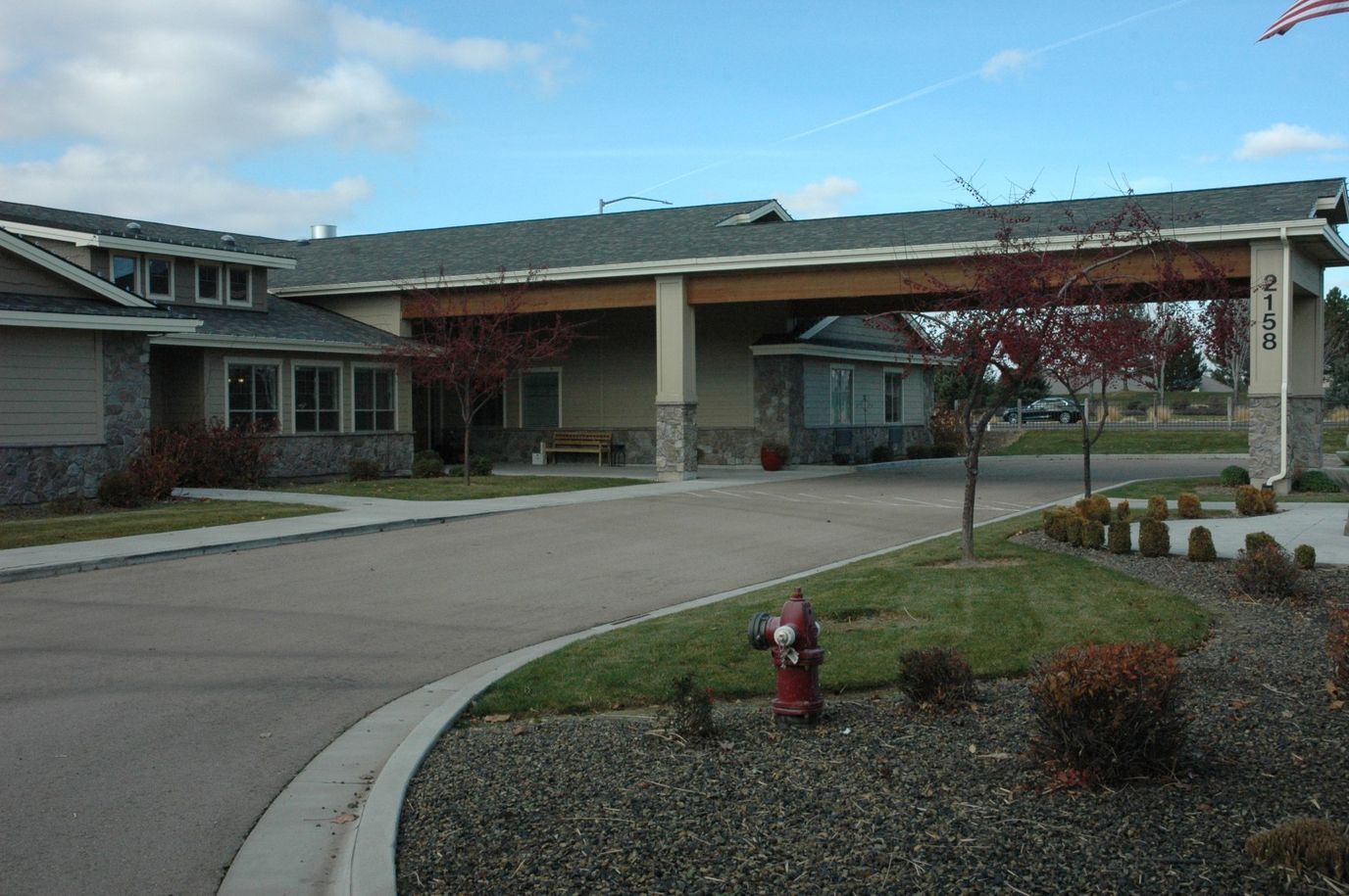 Entrance to The Cottages at Lochsa Falls