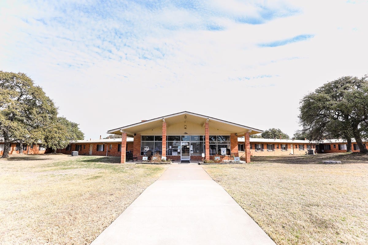 Front view of a senior living facility building