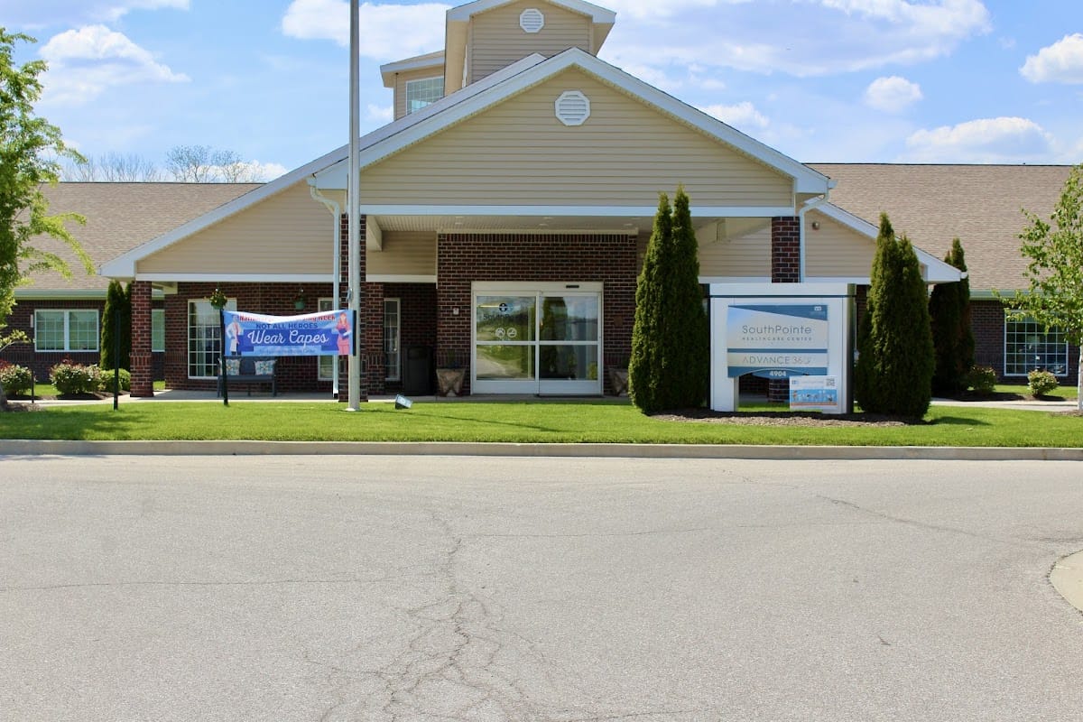 Front entrance of Southpoint Rehabilitation and Healthcare Center