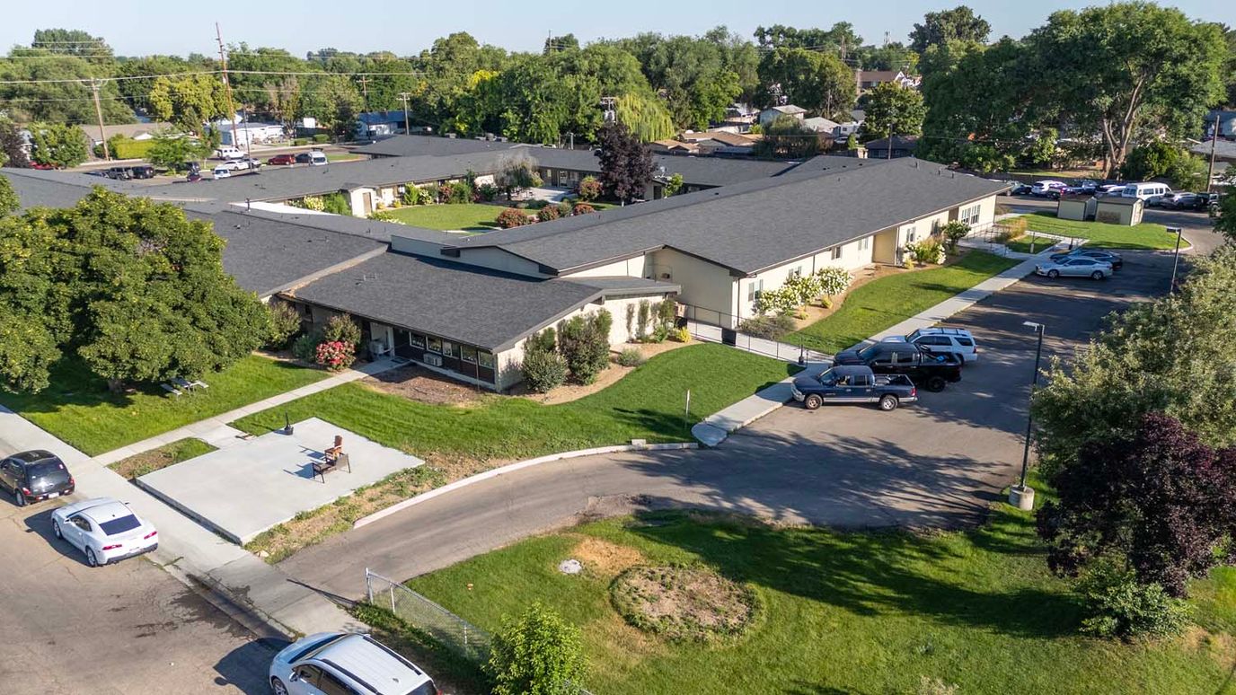 Aerial view of Meadow View Nursing & Rehabilitation exterior