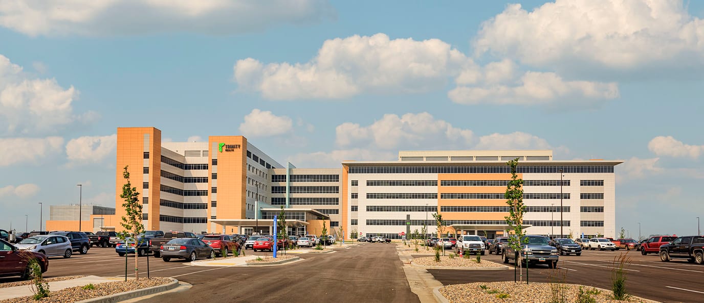Exterior view of a modern assisted living facility.
