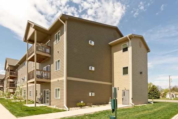 Cooperative Living Center, assisted living in West Fargo, ND — Exterior view of a multi-story senior living building