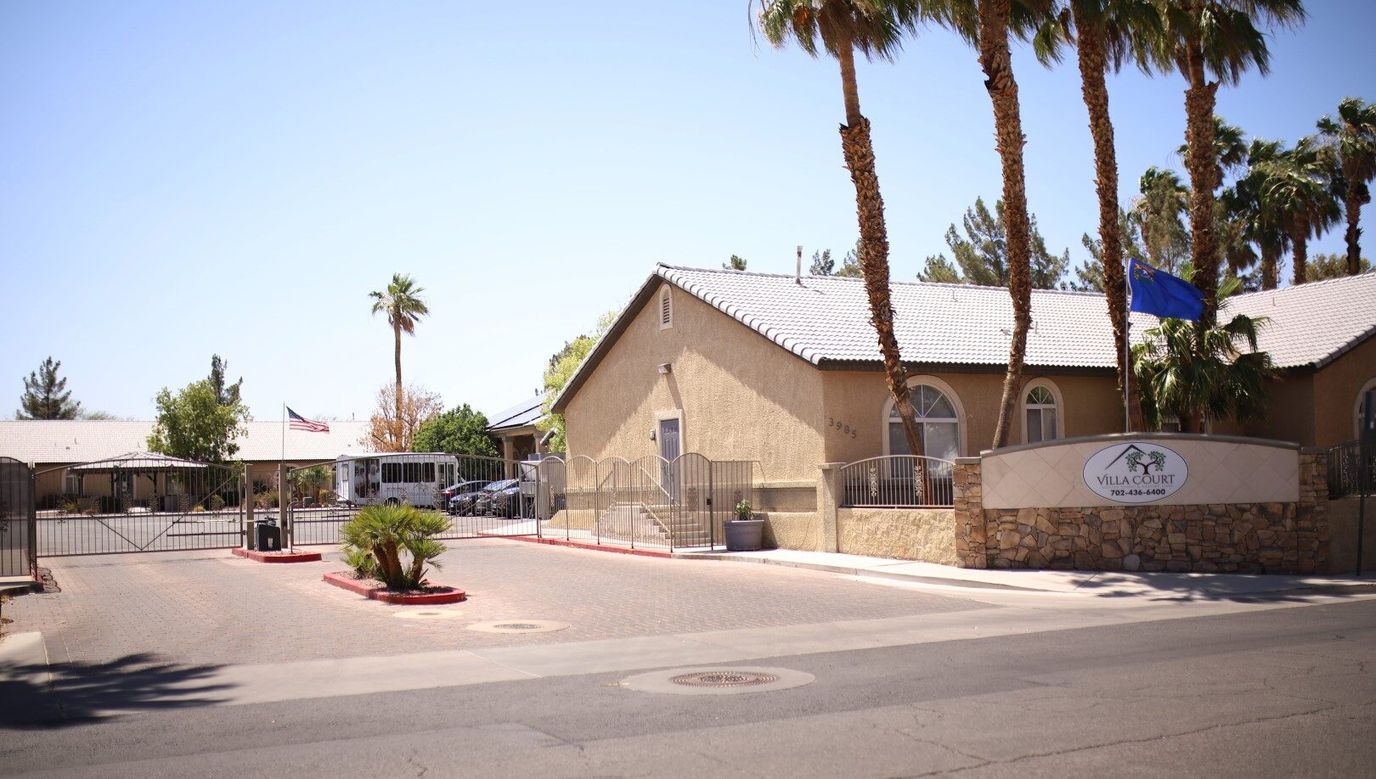Exterior view of Villa Court Assisted Living facility