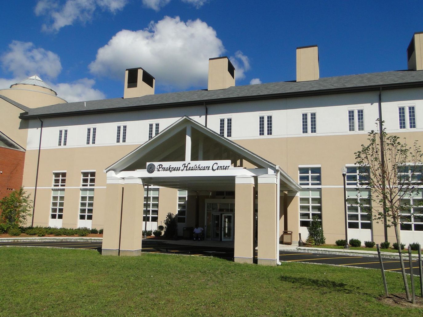 Exterior view of Preakness Healthcare Center building