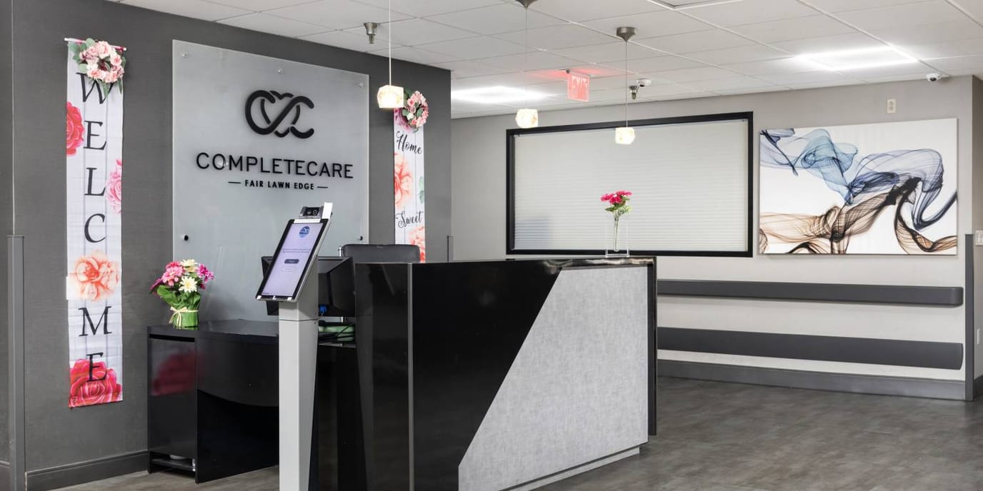 Welcoming reception area with decorative elements