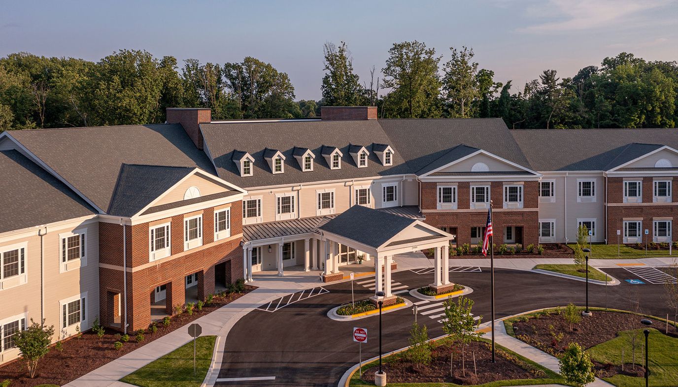 Exterior view of Cadence Living Olney facility