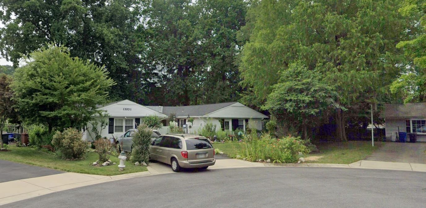 Exterior view of a residential assisted living facility