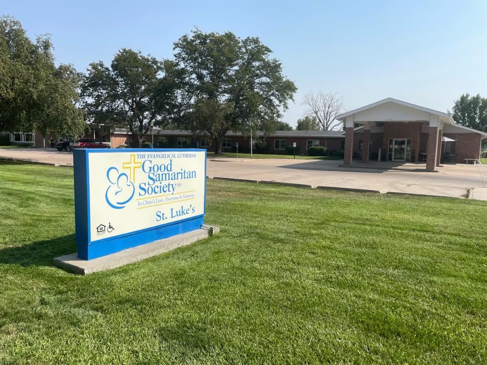 Exterior view of Good Samaritan Society - St. Luke's sign