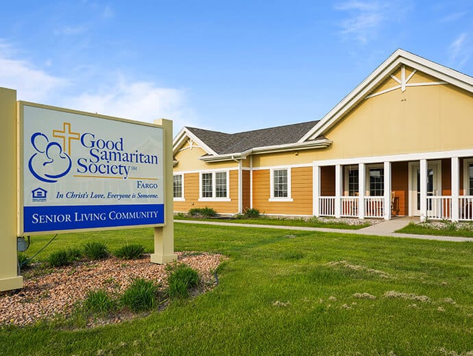 Exterior sign of the Good Samaritan Society - Fargo