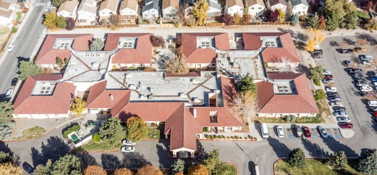 Aerial view of Hearthstone of Northern Nevada facility