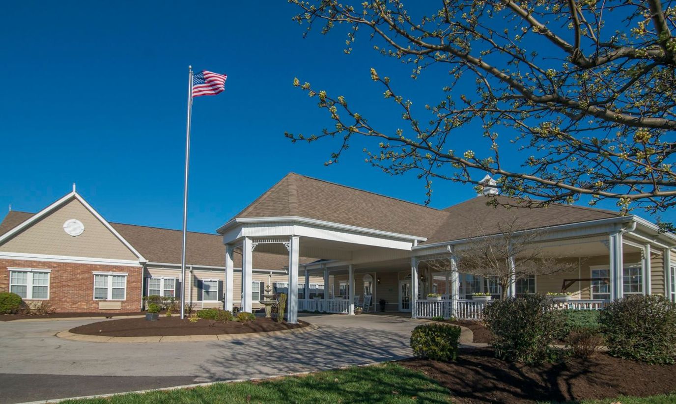 Exterior view of Pleasant Meadows Assisted Living building