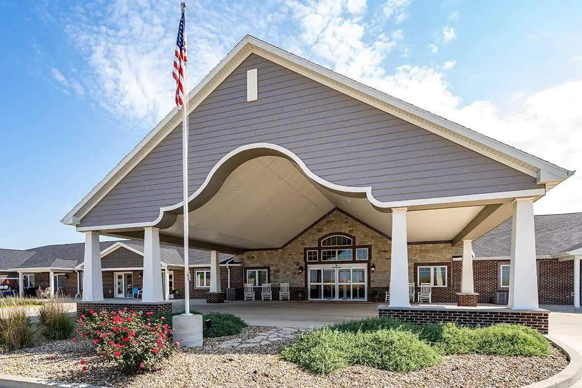 Exterior view of Reflections Memory Care building