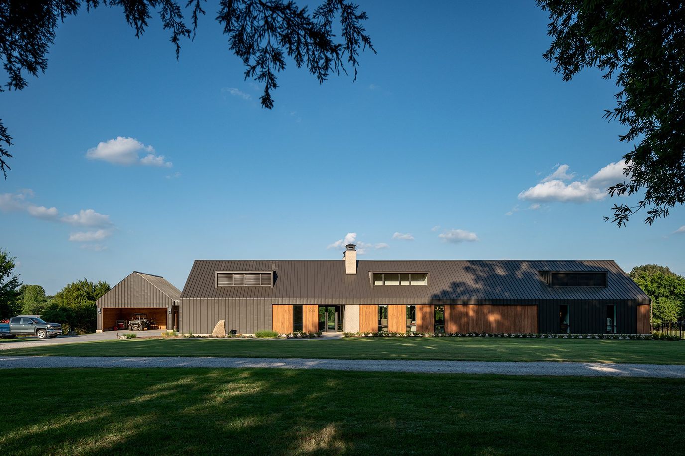 Exterior view of a modern facility building
