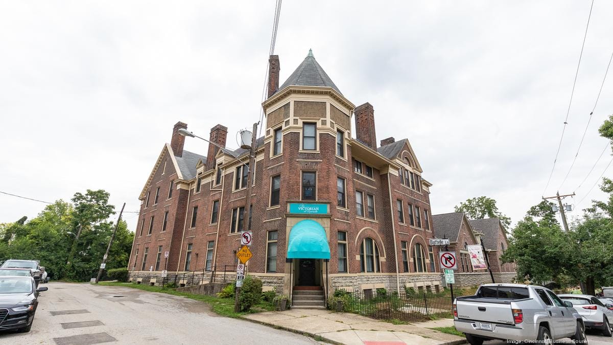 Exterior view of The Victorian at Riverside building