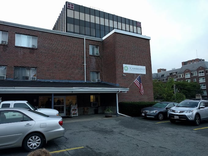 Exterior view of a senior living facility building