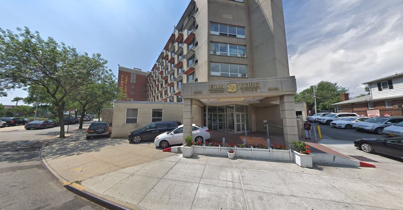 Exterior view of Elm York Assisted Living