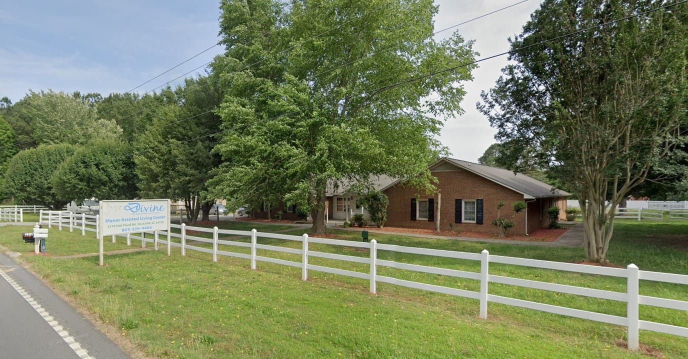 Exterior view of Divine Manor Assisted Living facility