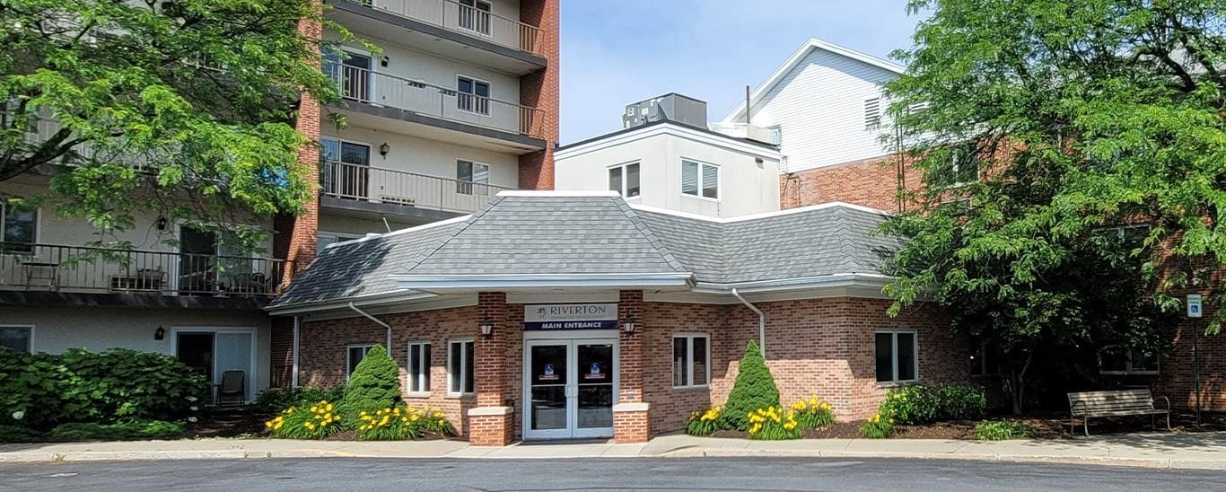 Exterior view of Riverton Enhanced Senior Living facility