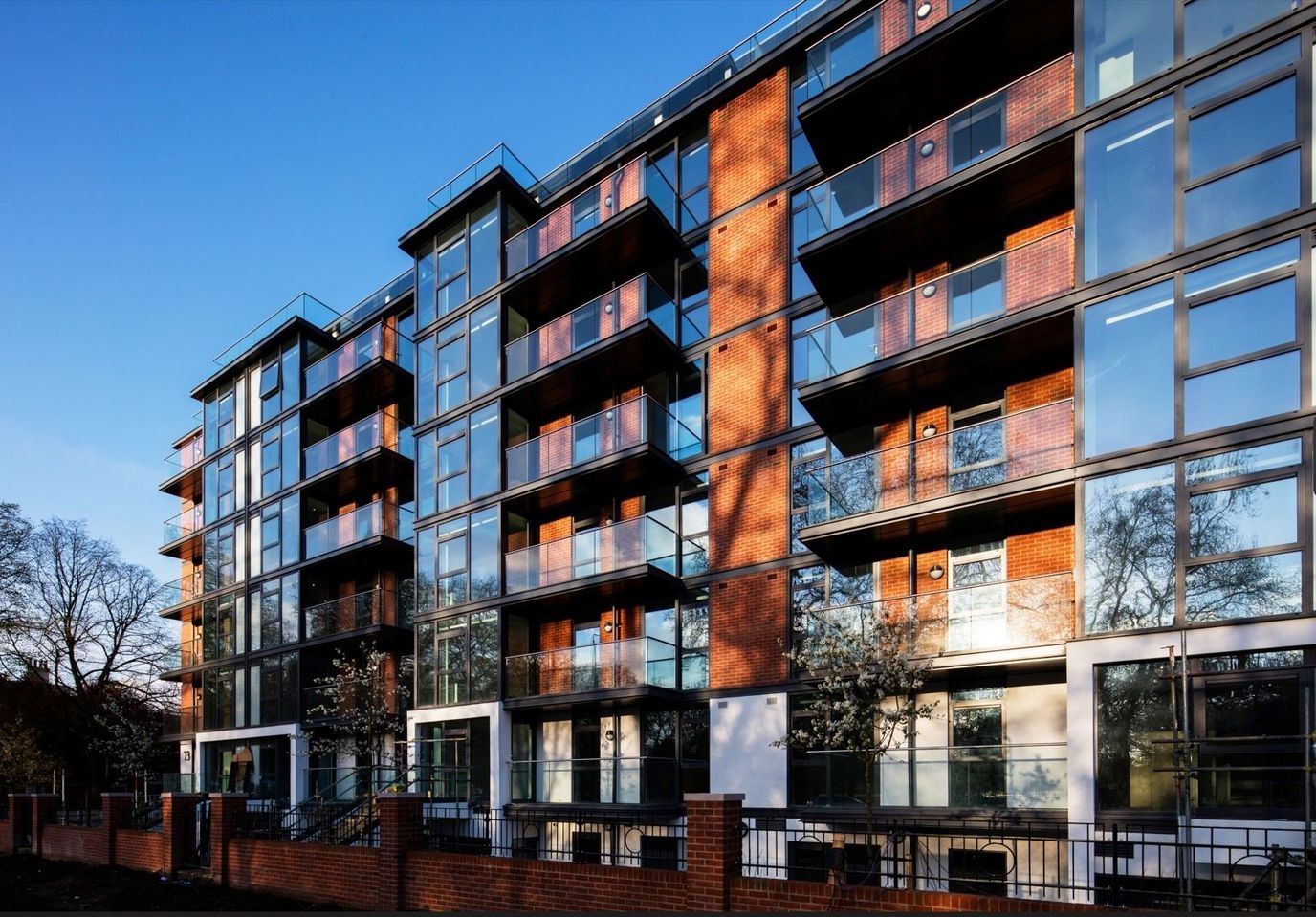 Exterior view of a modern assisted living facility