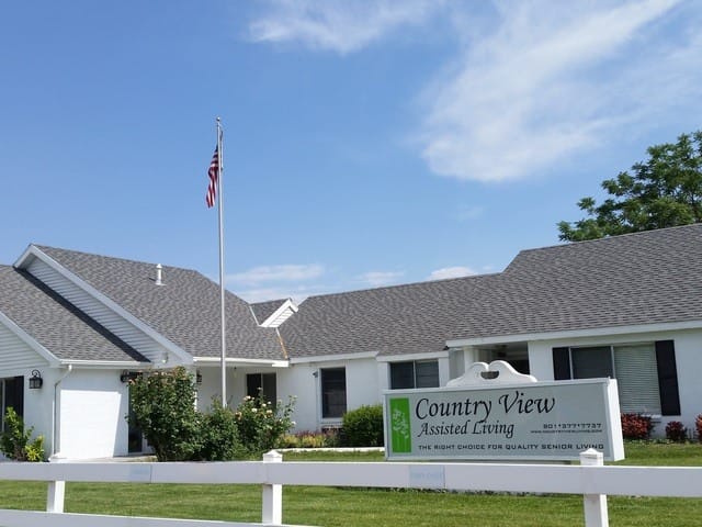 Exterior view of Country View Assisted Living Center building