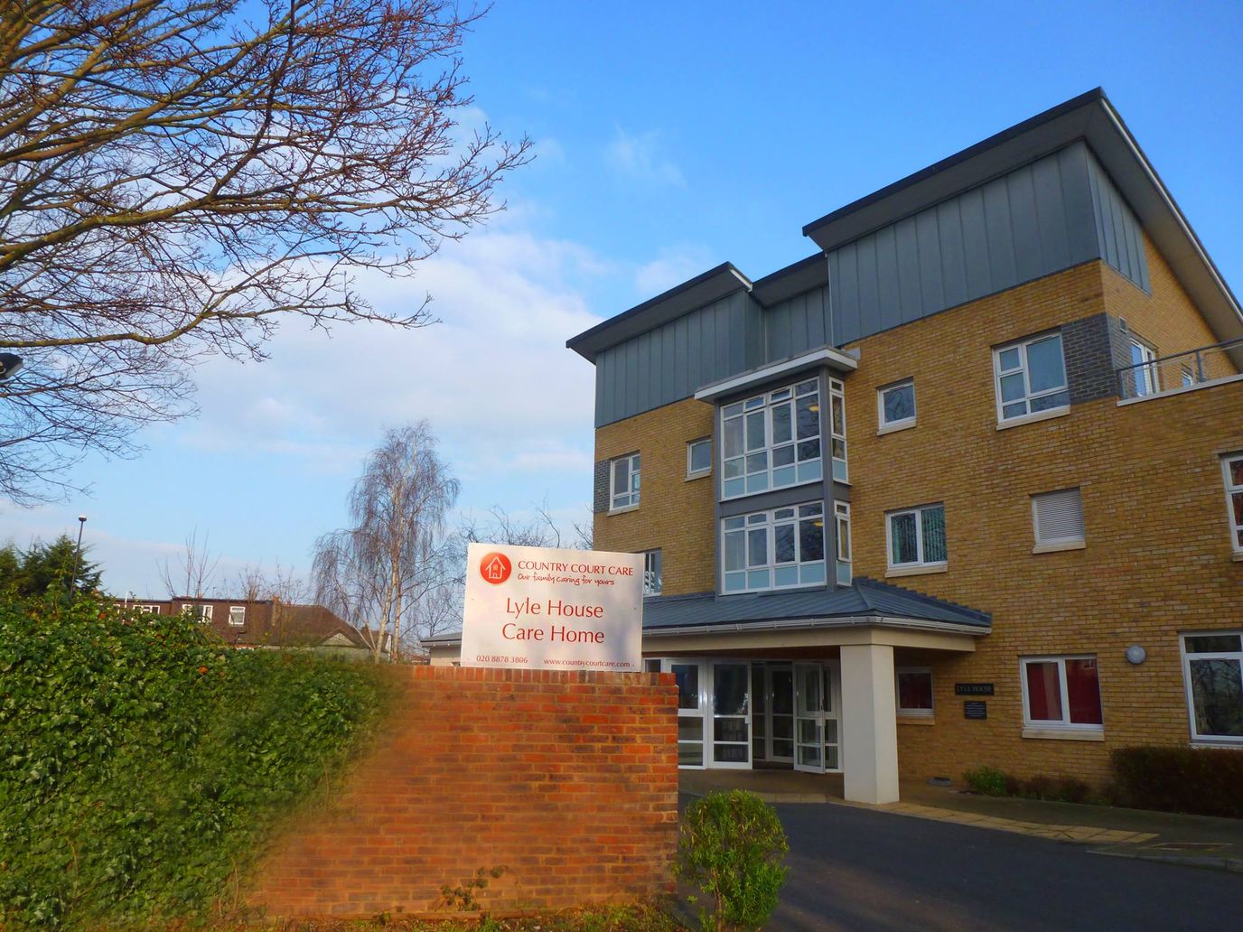 Exterior view of Lyle House Care Home building