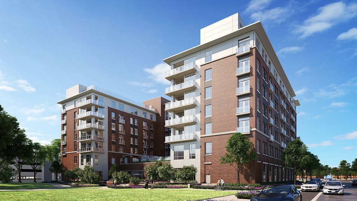 Exterior view of The Providence Fairfax senior living facility