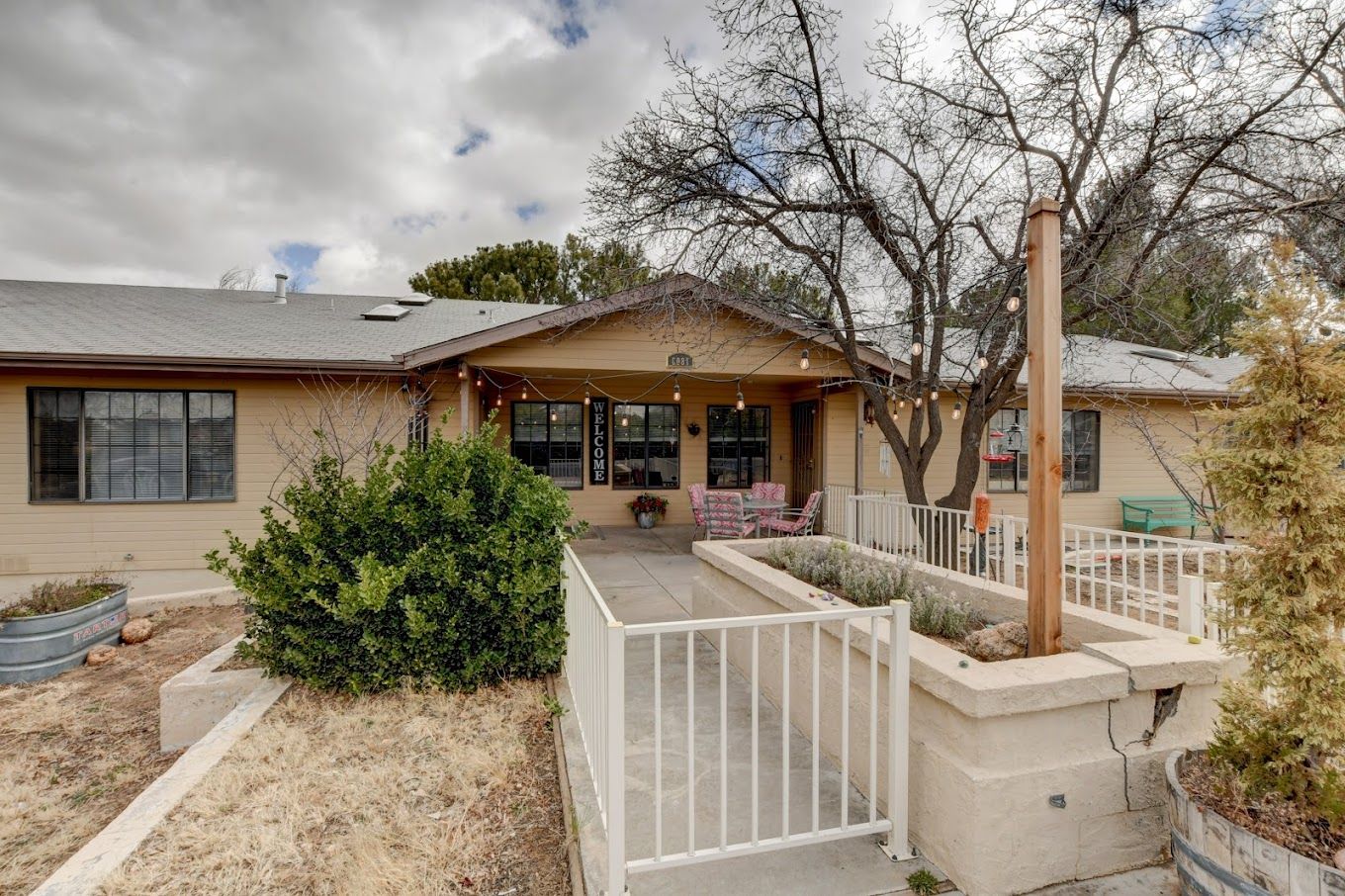 Exterior view of the assisted living facility entrance