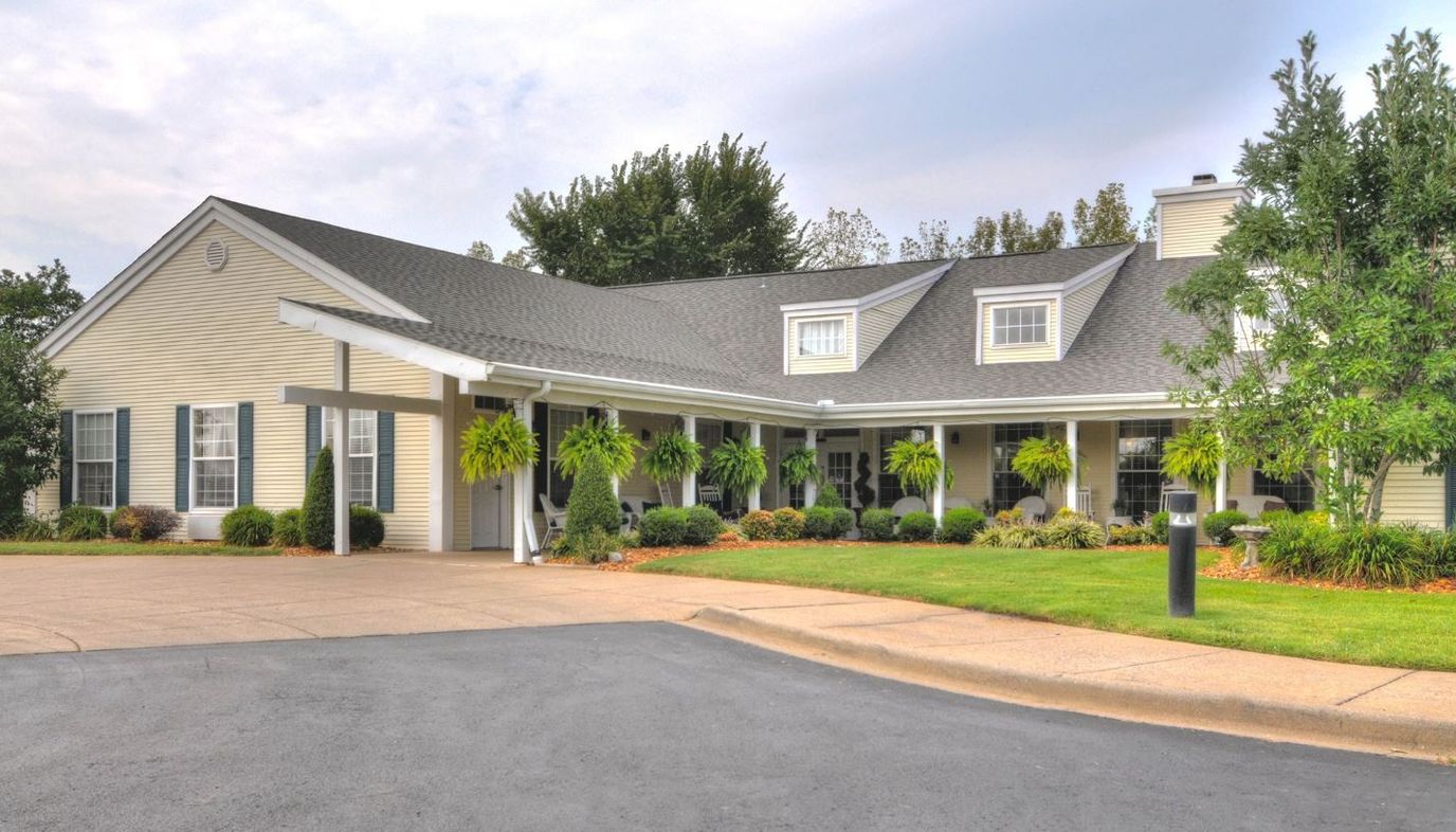 A beautiful exterior view of Walking Horse Meadows entrance