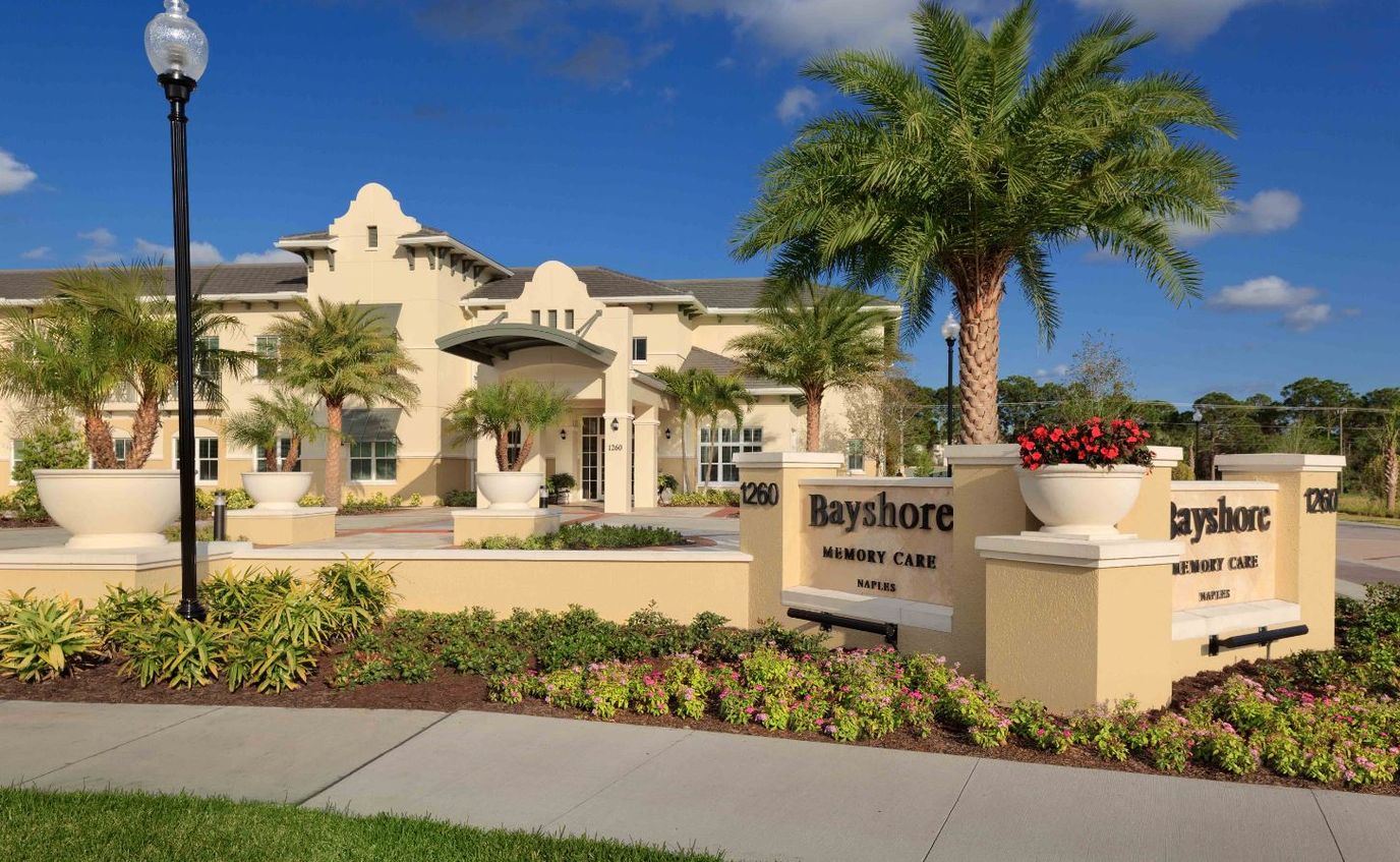 Exterior view of Bayshore Memory Care facility