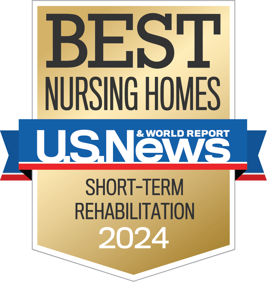 Award badge for best nursing homes