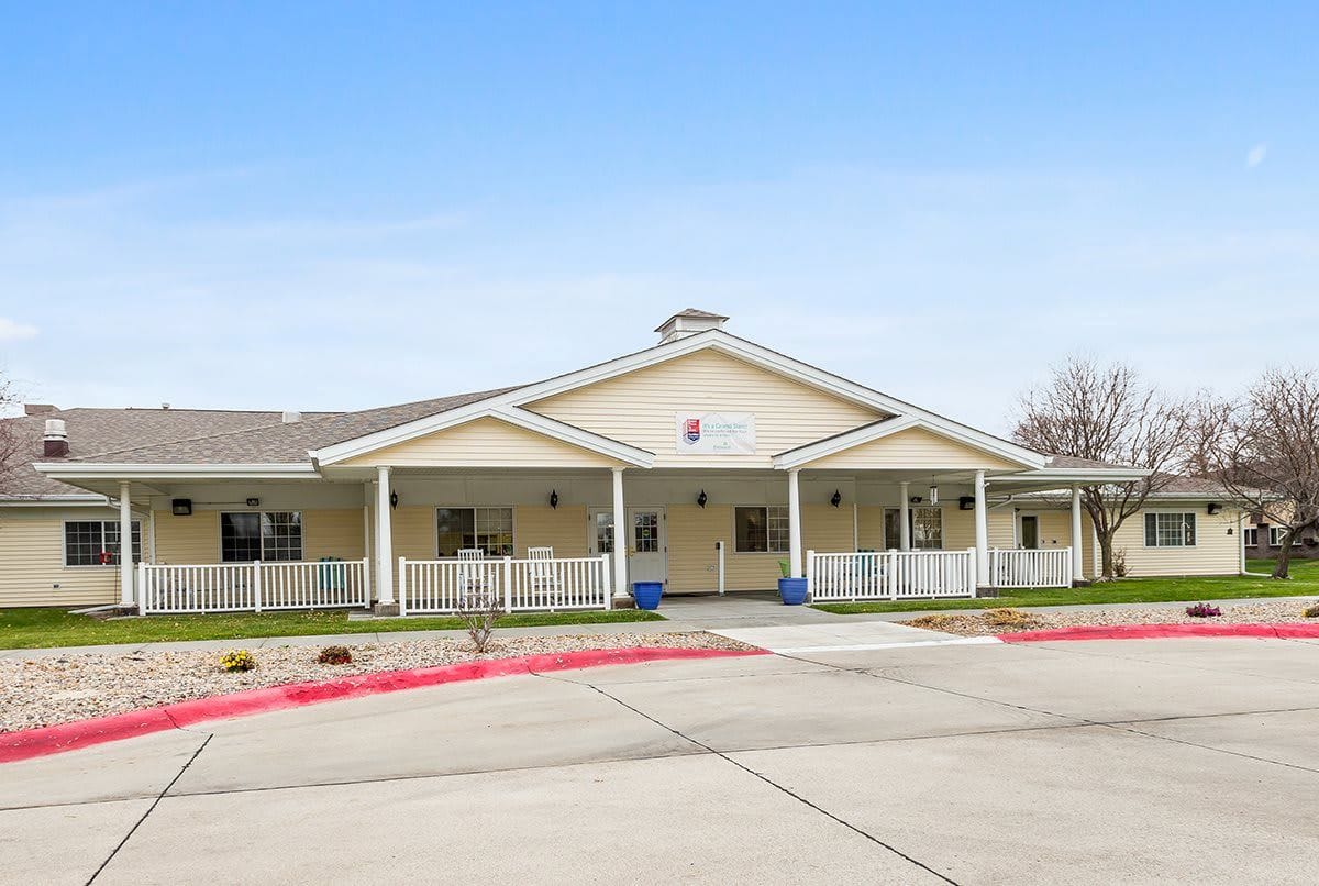 Exterior view of Cottonwood Senior Living facility.