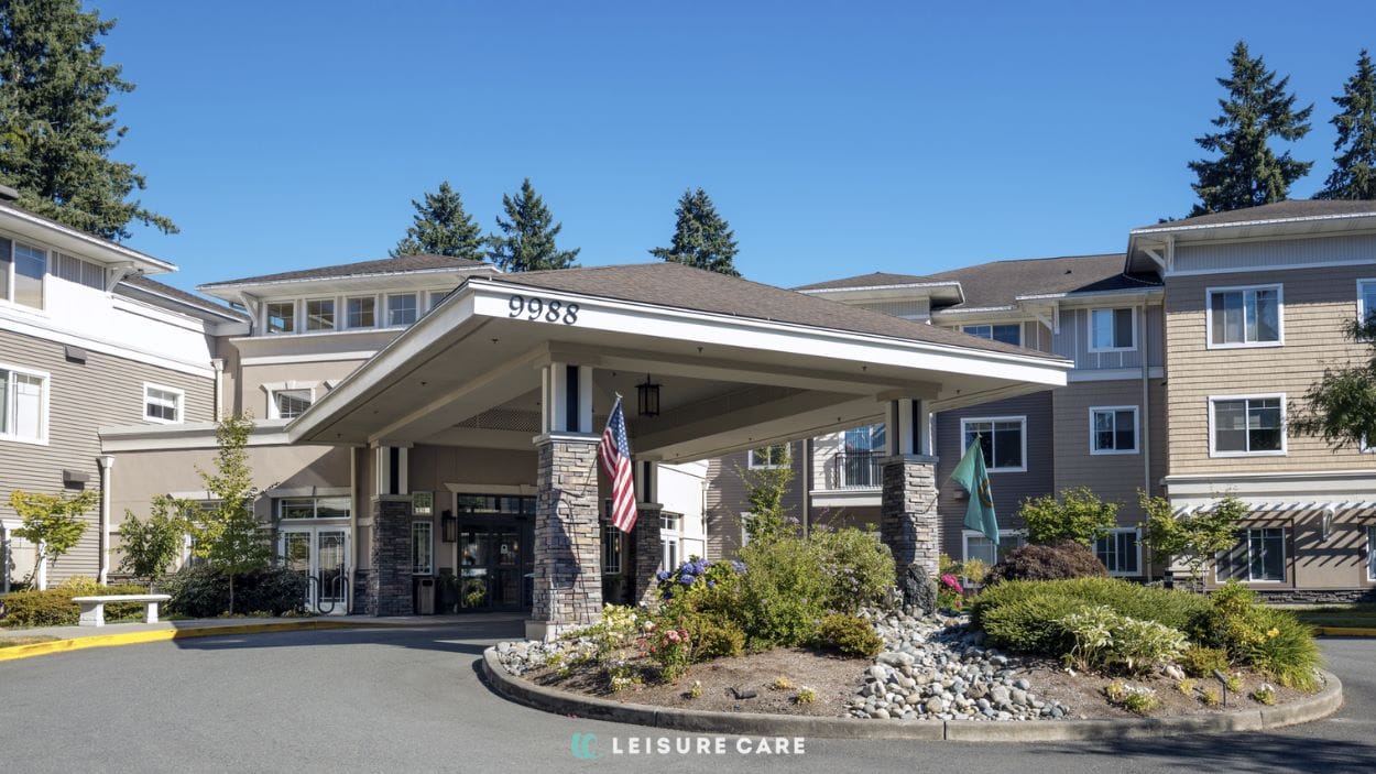 Front entrance of the Fairwinds - Redmond facility