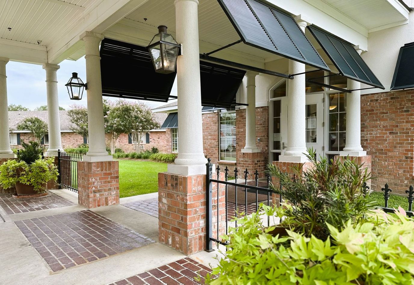 Entrance area of Landmark Nursing & Rehabilitation Center