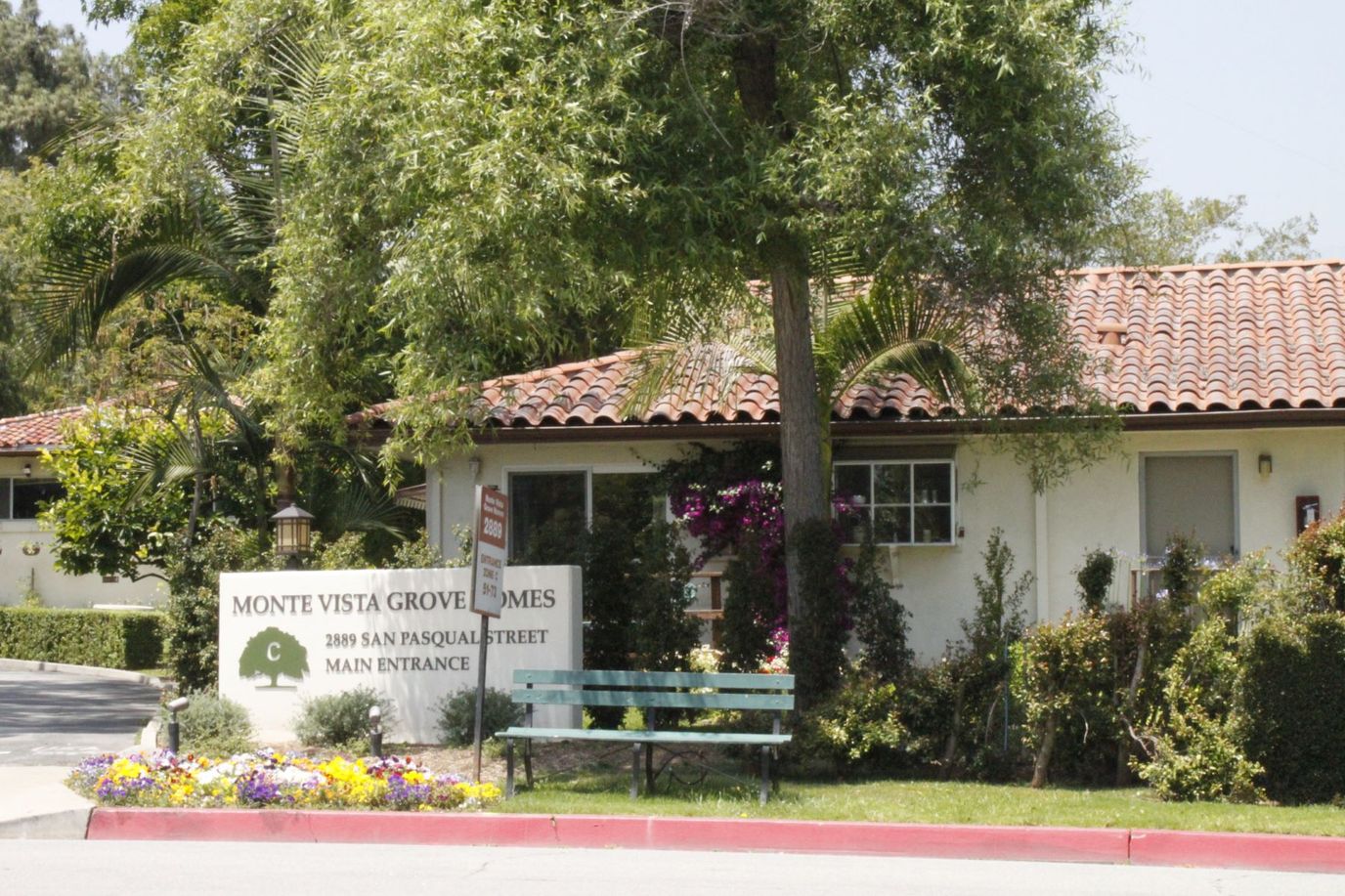 Exterior view of Monte Vista Grove Homes main entrance