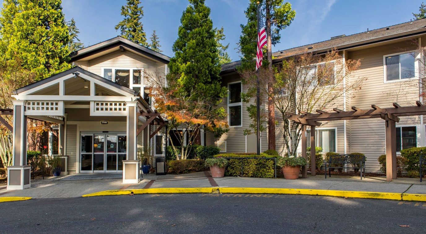 Exterior view of Overlake Terrace Assisted Living facility