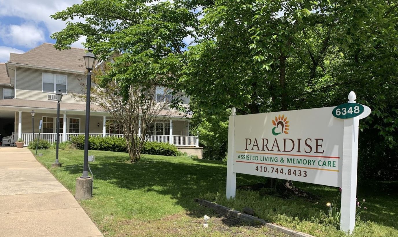 Exterior view of Paradise Assisted Living facility