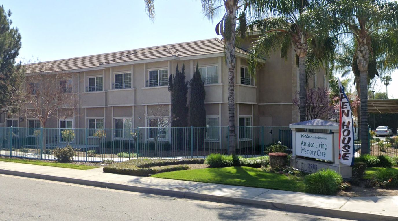 Exterior view of assisted living facility building