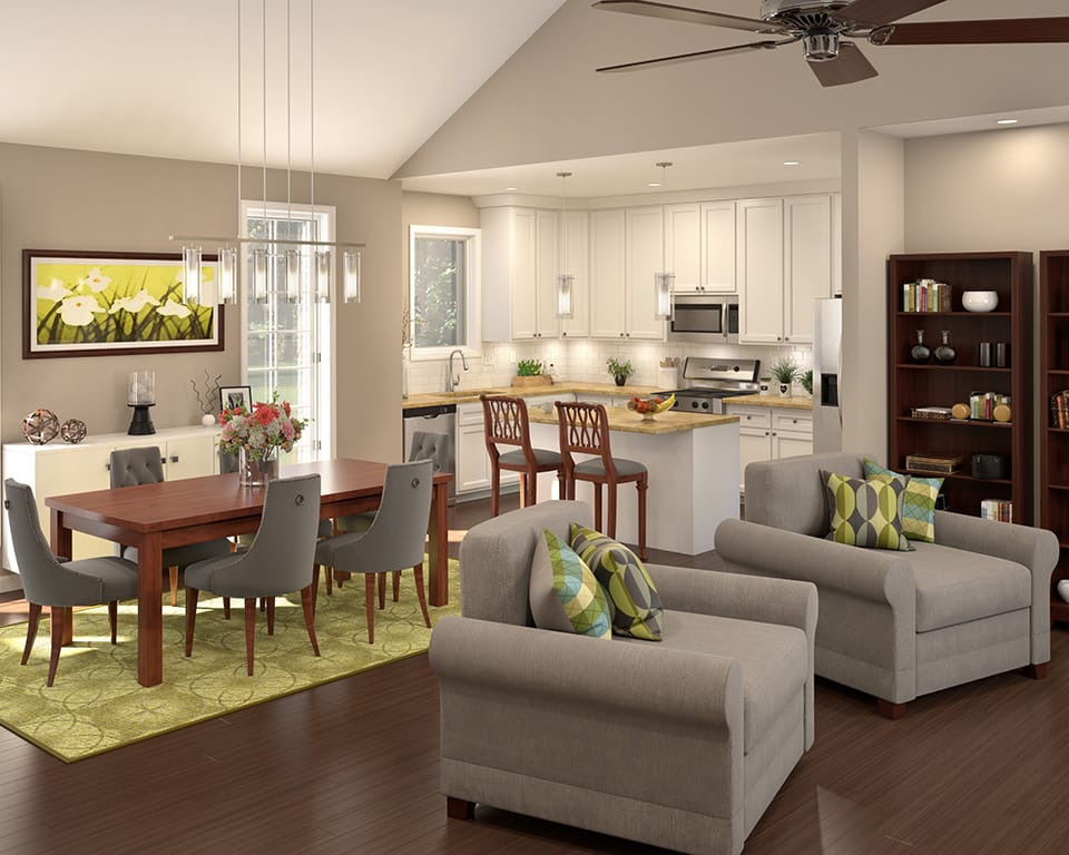 Interior view of a well-furnished living space