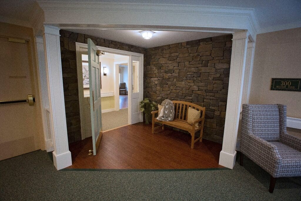 Interior entrance to a cozy living space