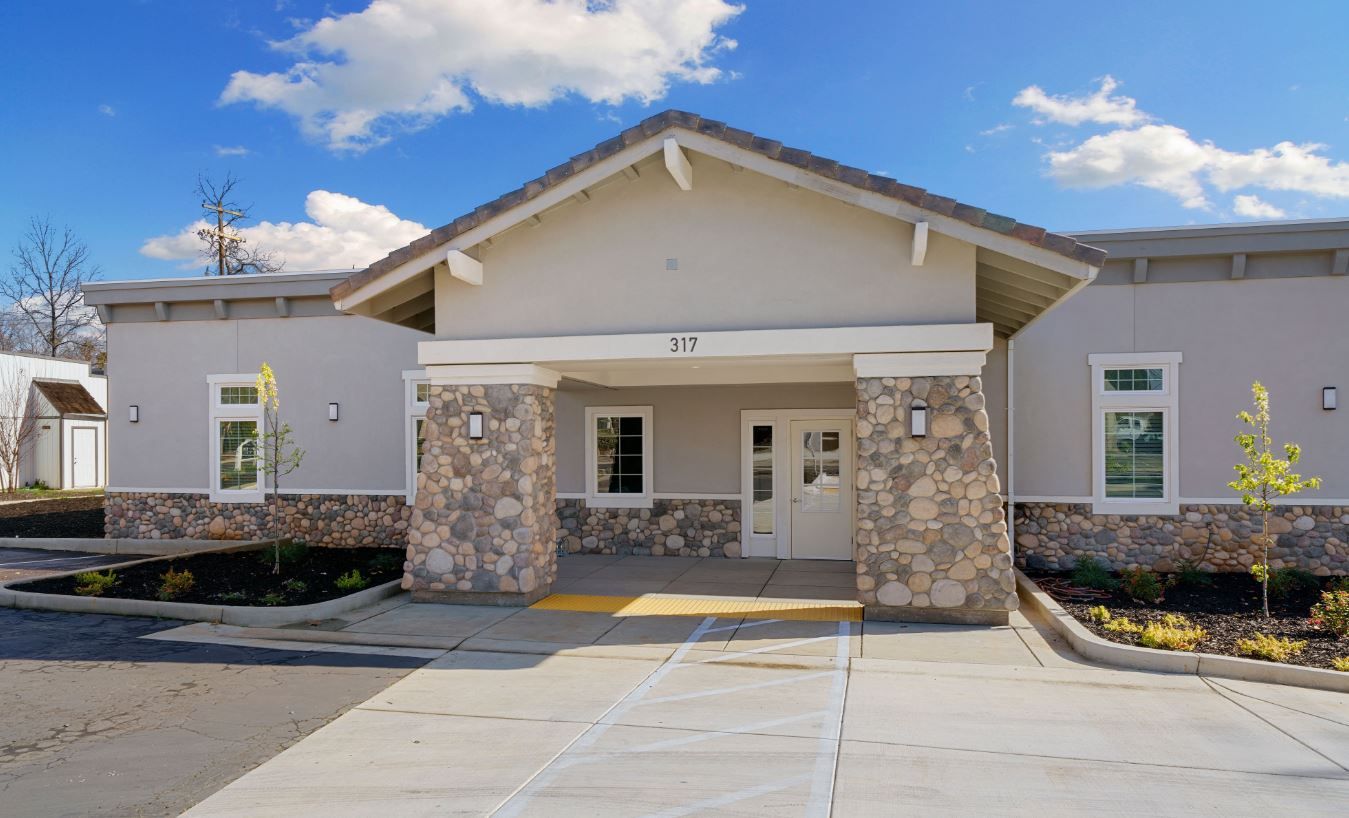 Exterior view of Hidden Gem Senior Living entrance