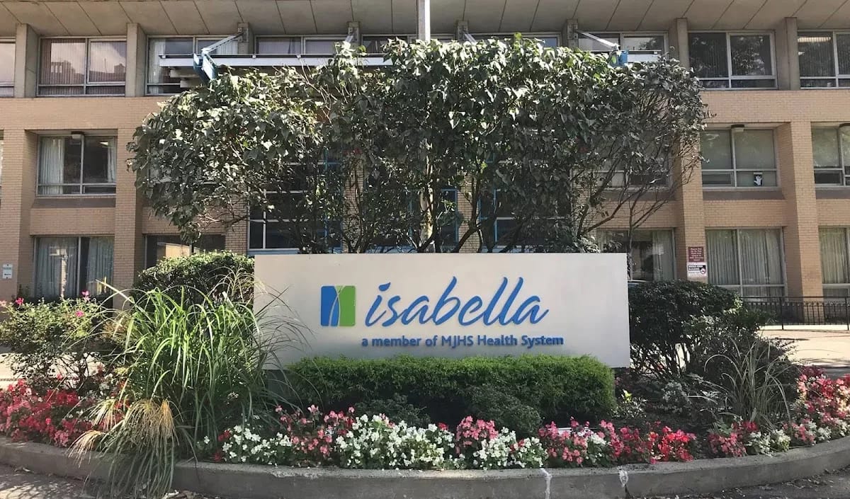 Facility logo on a landscaped sign