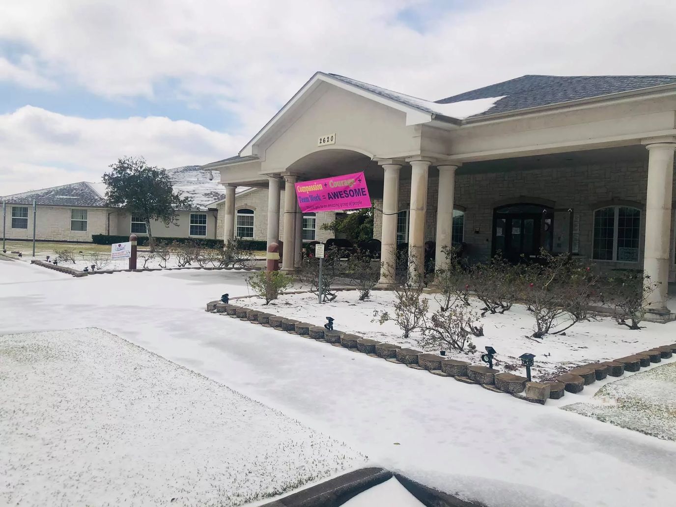 Exterior view of the Regent Care Center with signage