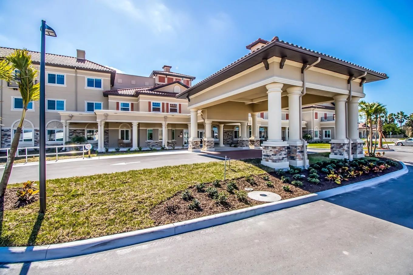 Exterior view of the Discovery Village at Sarasota Bay entrance
