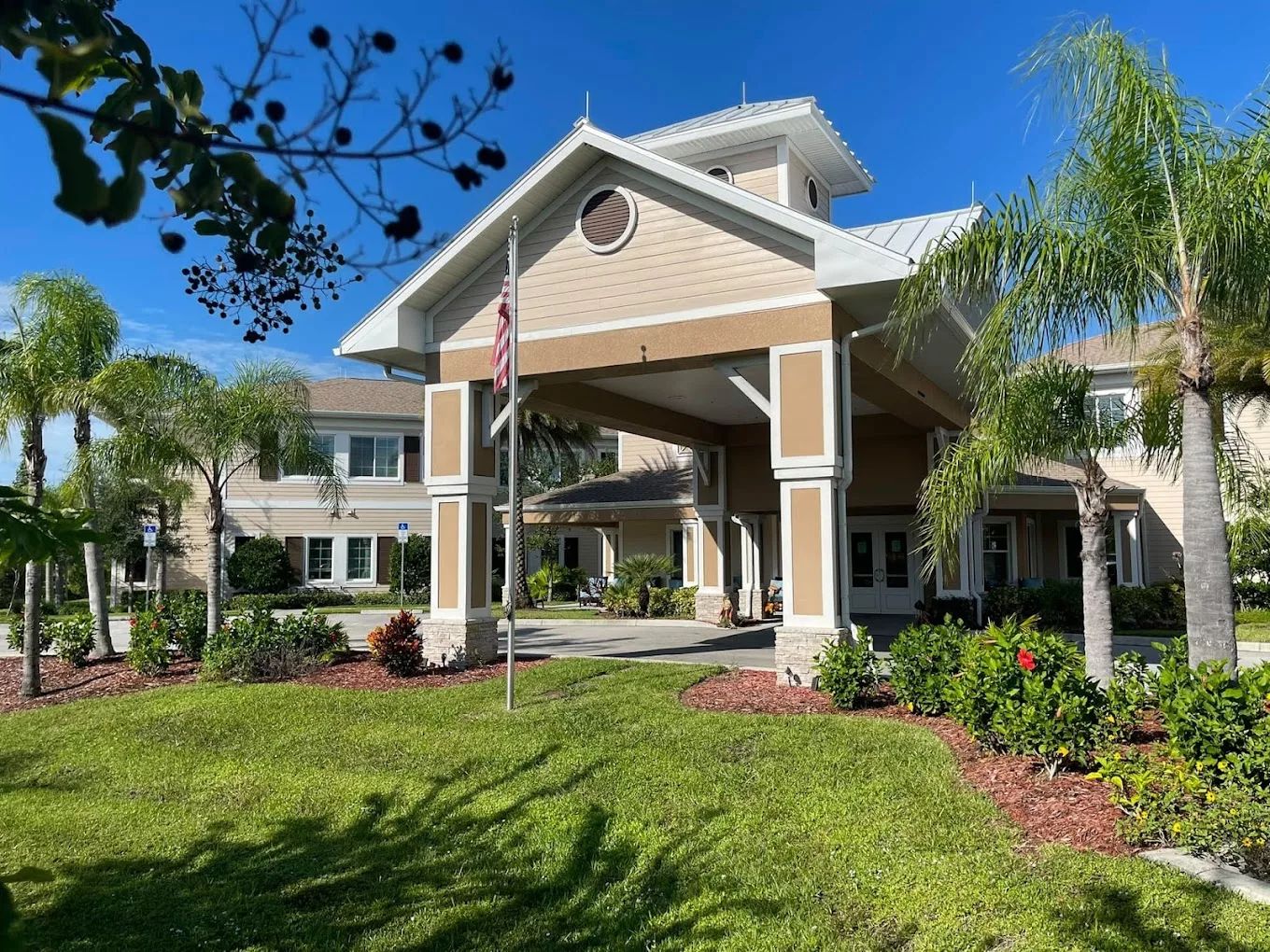 Exterior view of Pelican Landing Assisted Living facility