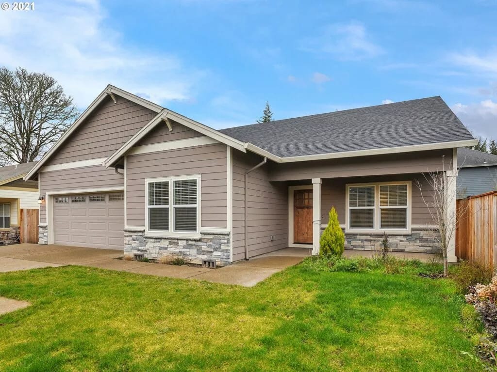 Exterior view of a residential adult family home