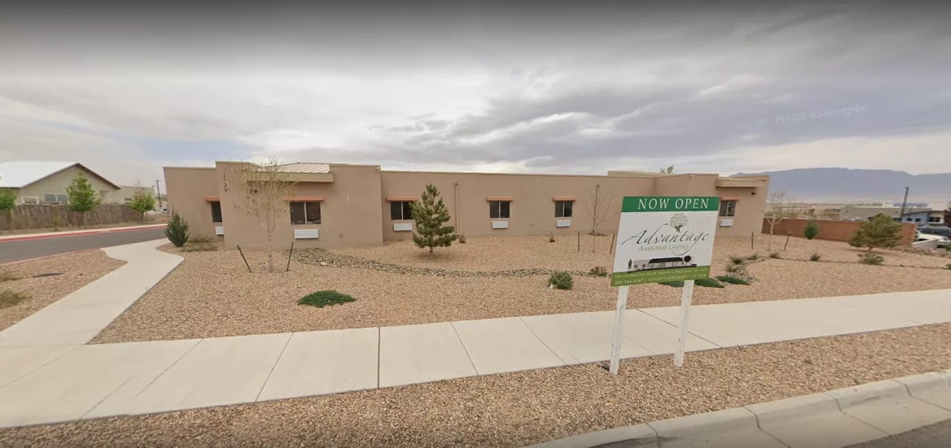 Exterior view of the Advantage Assisted Living facility