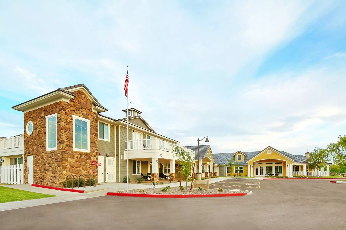 Front exterior view of a senior living facility