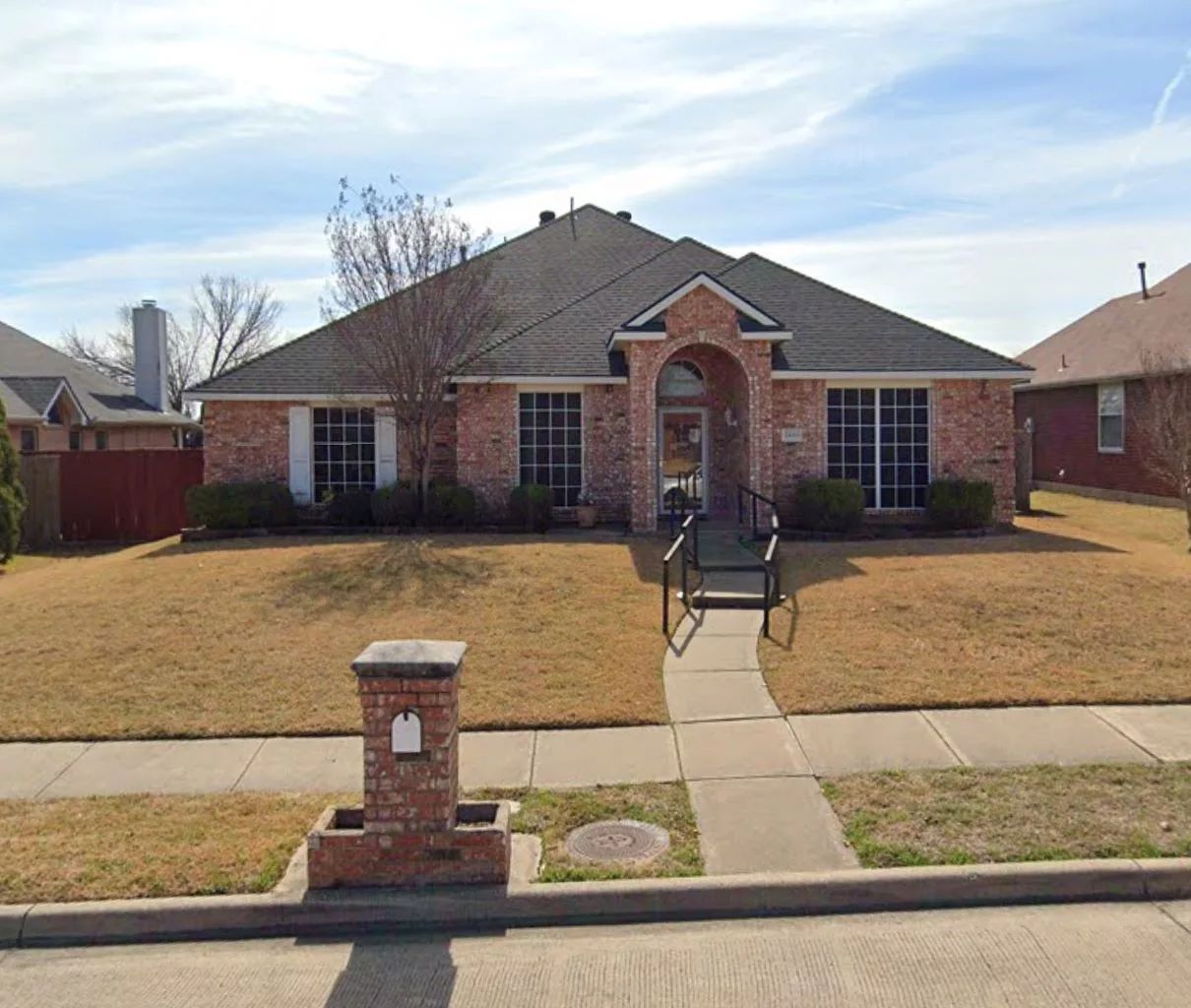 Exterior view of a residential-style assisted living facility