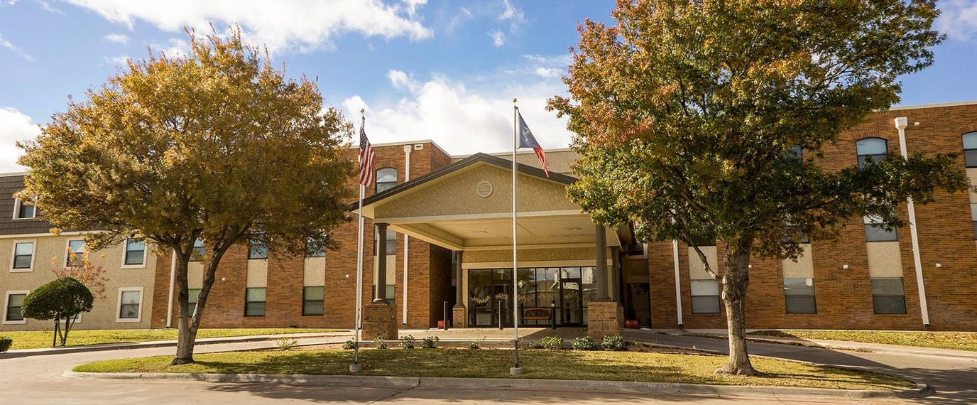 Exterior view of the Brookdale Grand Court facility