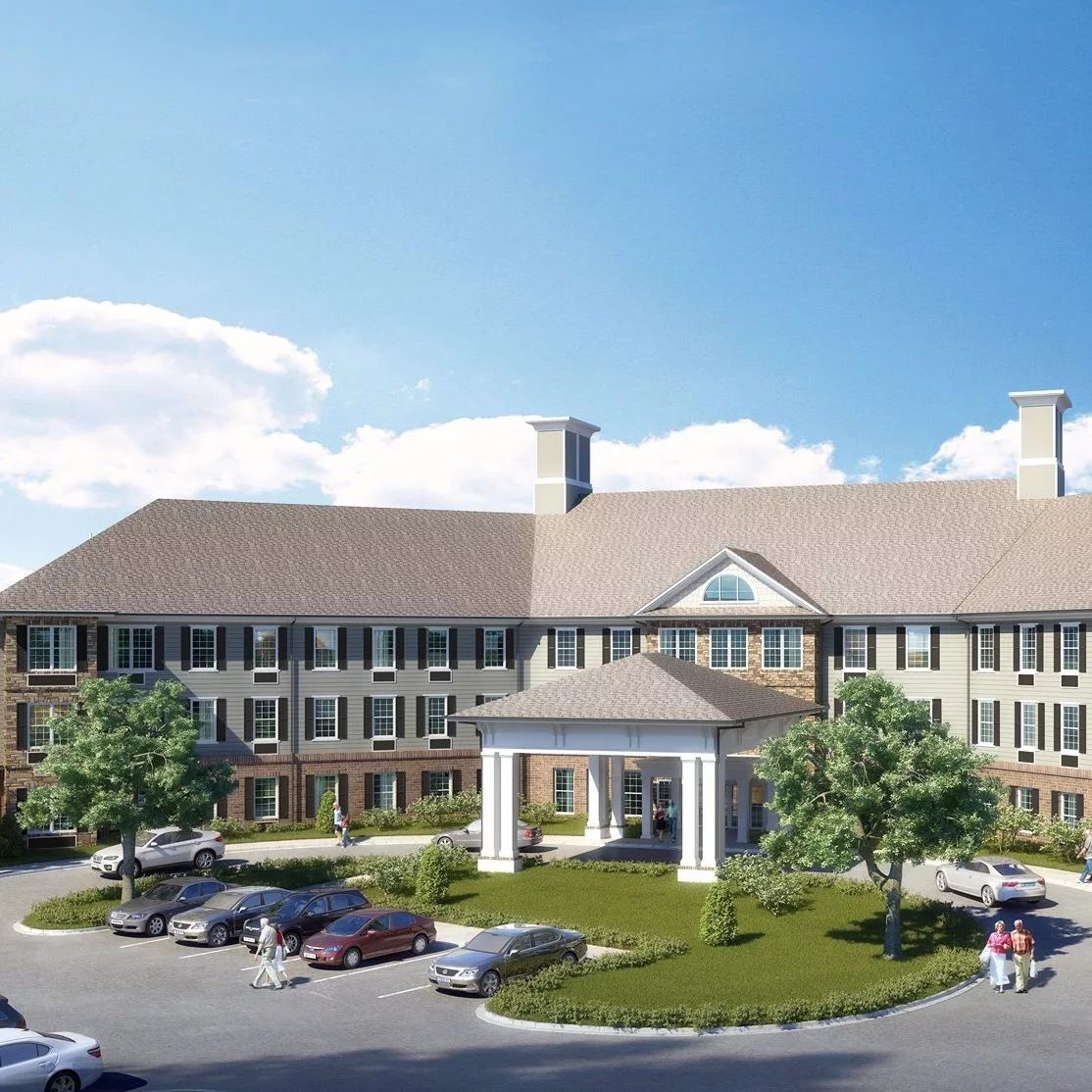 Exterior view of Canterfield of Kennesaw with landscaping